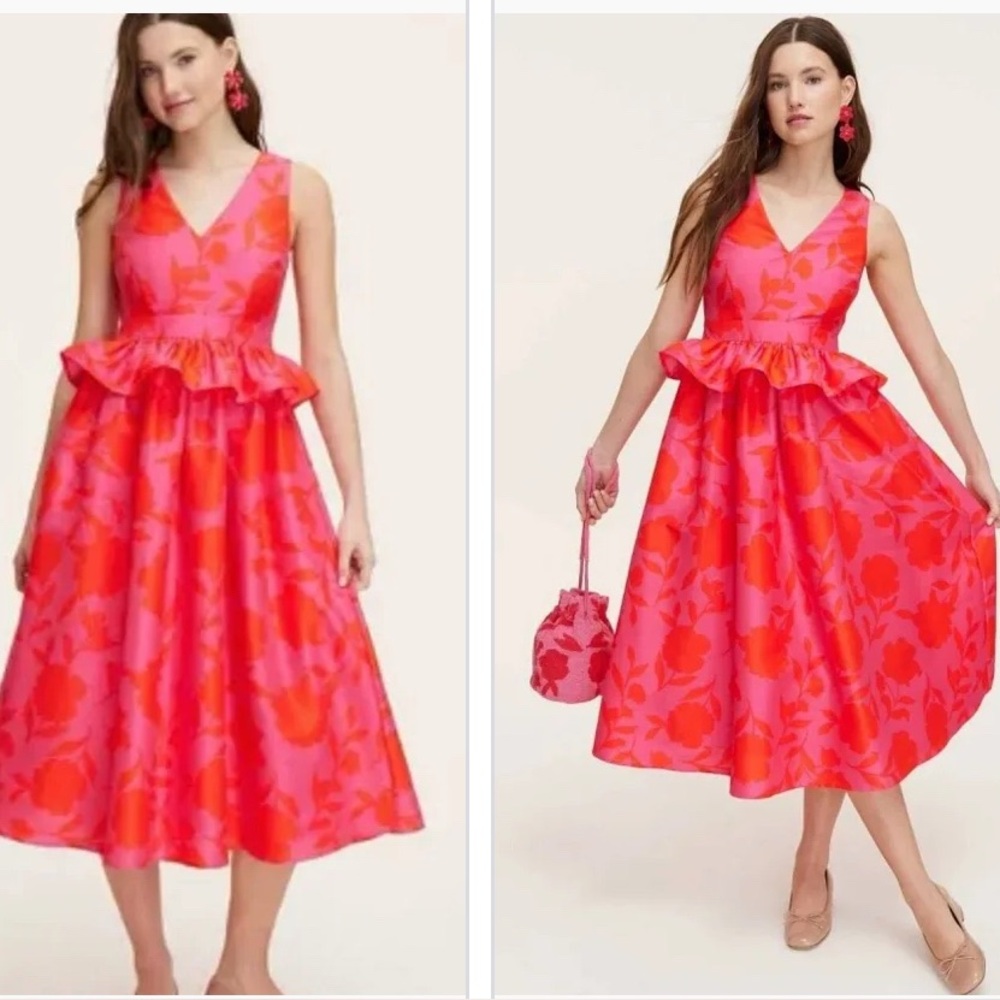 Kate Spade X Target Pink and Red Floral Dress
